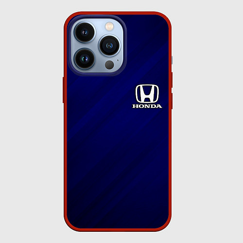 Чехол iPhone 13 Pro HONDA / 3D-Красный – фото 1