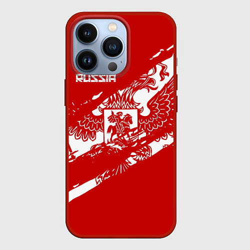 Чехол iPhone 13 Pro Russia / 3D-Красный – фото 1