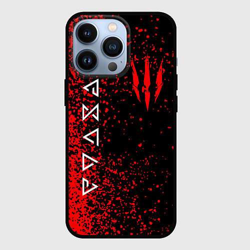 Чехол iPhone 13 Pro The Witcher / 3D-Черный – фото 1