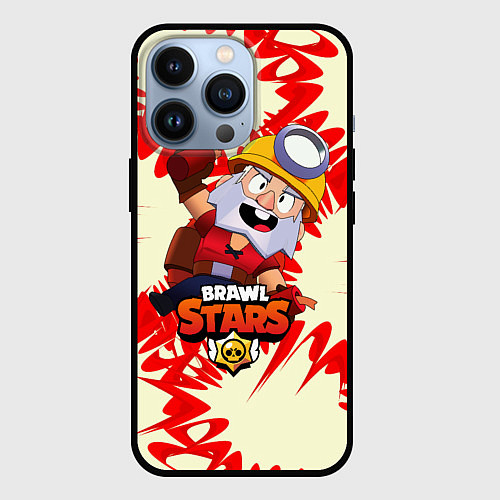 Чехол iPhone 13 Pro Brawl Stars Dynamike / 3D-Черный – фото 1