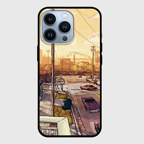 Чехол iPhone 13 Pro GTA San Andreas / 3D-Черный – фото 1