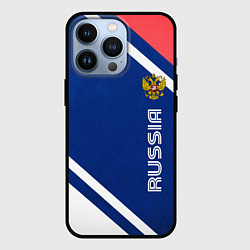 Чехол для iPhone 13 Pro RUSSIA SPORT, цвет: 3D-черный