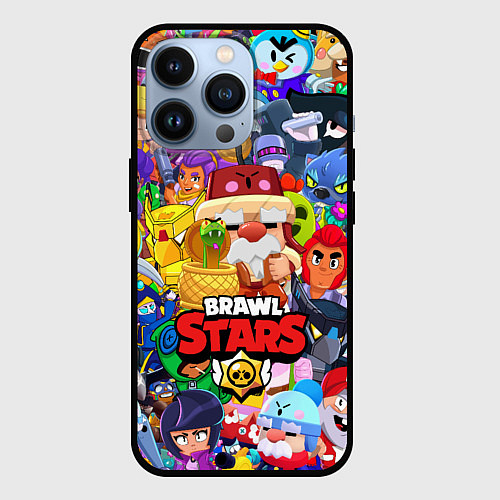 Чехол iPhone 13 Pro BRAWL STARS GALE / 3D-Черный – фото 1