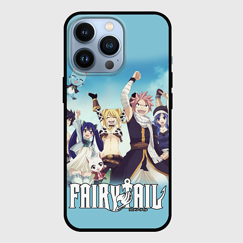 Чехол iPhone 13 Pro FAIRY TAIL ХВОСТ ФЕИ / 3D-Черный – фото 1