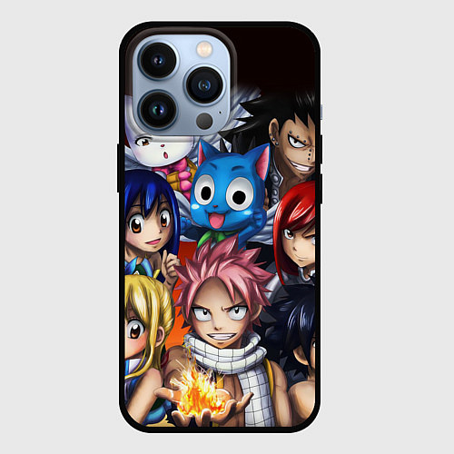 Чехол iPhone 13 Pro FAIRY TAIL ХВОСТ ФЕИ / 3D-Черный – фото 1