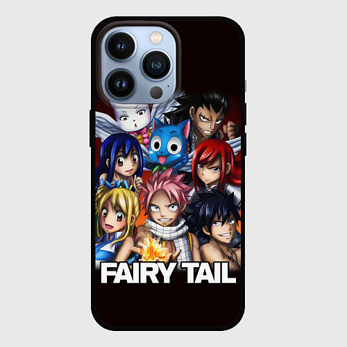 Чехол iPhone 13 Pro FAIRY TAIL ХВОСТ ФЕИ / 3D-Черный – фото 1