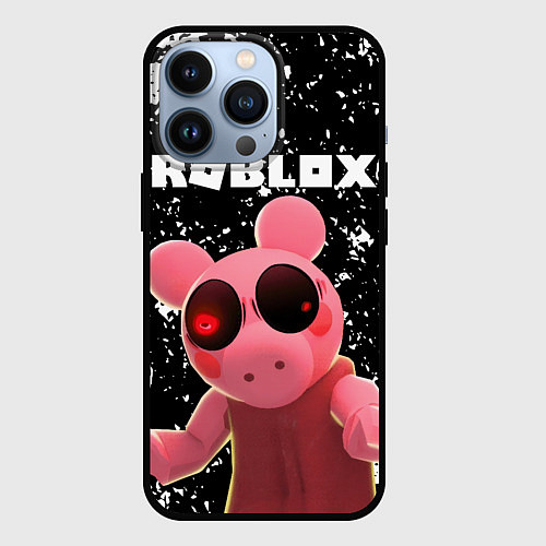 Чехол iPhone 13 Pro Roblox Piggy / 3D-Черный – фото 1