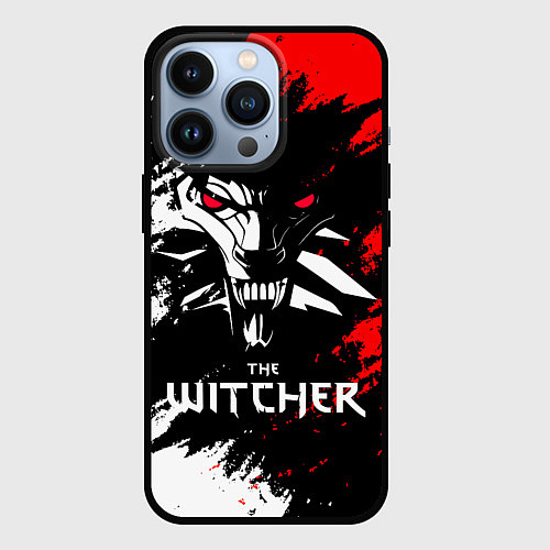 Чехол iPhone 13 Pro The Witcher / 3D-Черный – фото 1