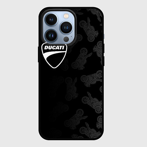 Чехол iPhone 13 Pro DUCATI 1 / 3D-Черный – фото 1