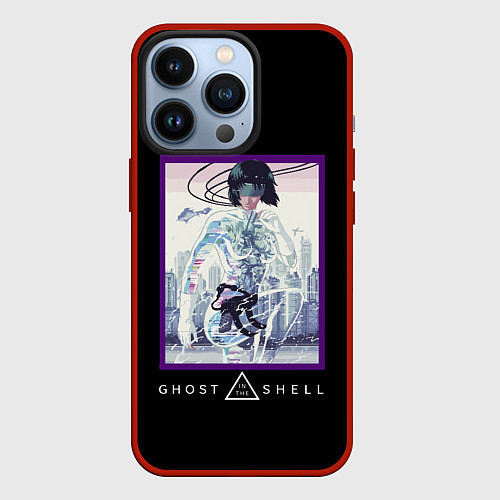 Чехол iPhone 13 Pro Призрак в доспехах / 3D-Красный – фото 1