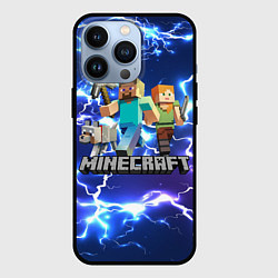 Чехол для iPhone 13 Pro MINECRAFT МАЙНКРАФТ, цвет: 3D-черный