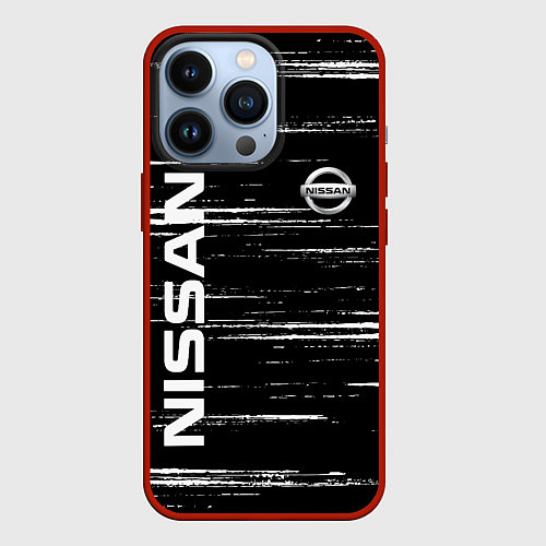 Чехол iPhone 13 Pro NISSAN / 3D-Красный – фото 1