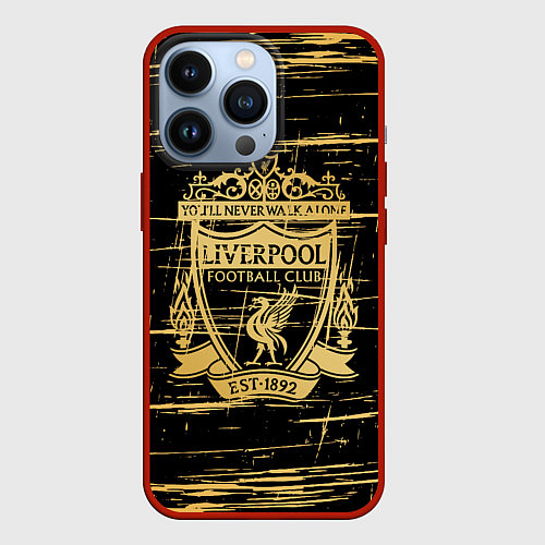 Чехол iPhone 13 Pro LIVERPOOL / 3D-Красный – фото 1