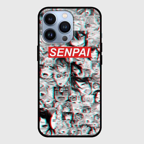 Чехол iPhone 13 Pro SENPAIСЕНПАИ / 3D-Черный – фото 1