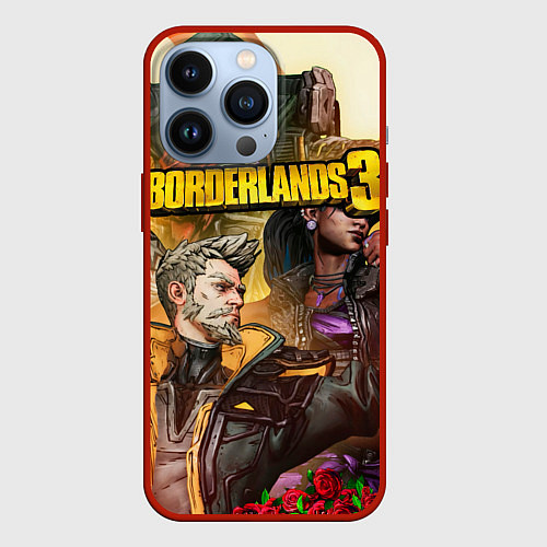 Чехол iPhone 13 Pro Borderlands 3 / 3D-Красный – фото 1