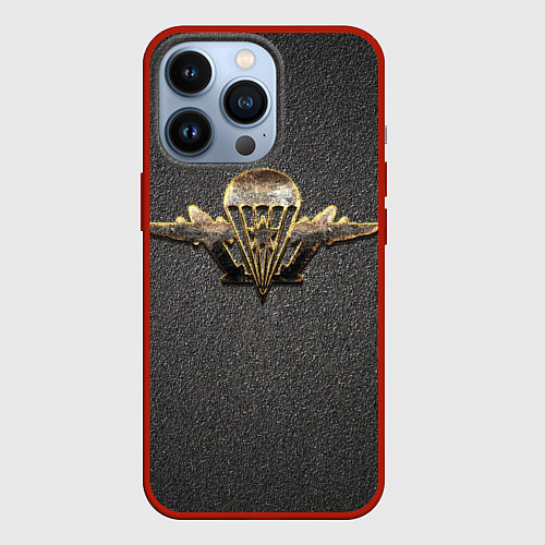 Чехол iPhone 13 Pro ВДВ / 3D-Красный – фото 1