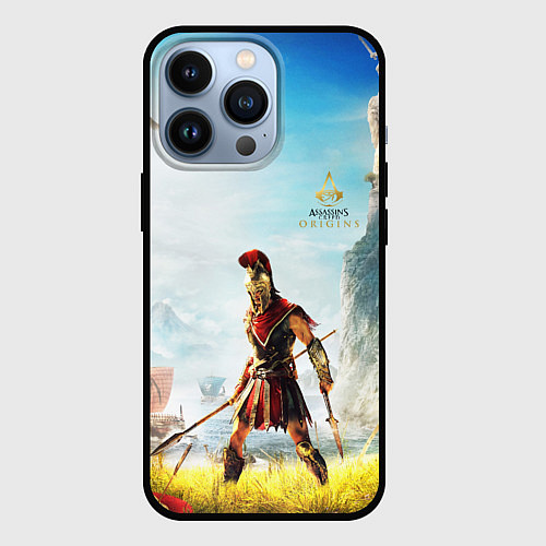 Чехол iPhone 13 Pro AssassinS Creed Origins odyssey / 3D-Черный – фото 1