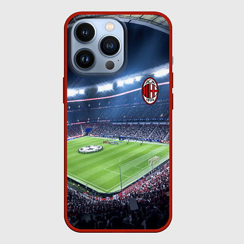 Чехол iPhone 13 Pro FC MILAN / 3D-Красный – фото 1