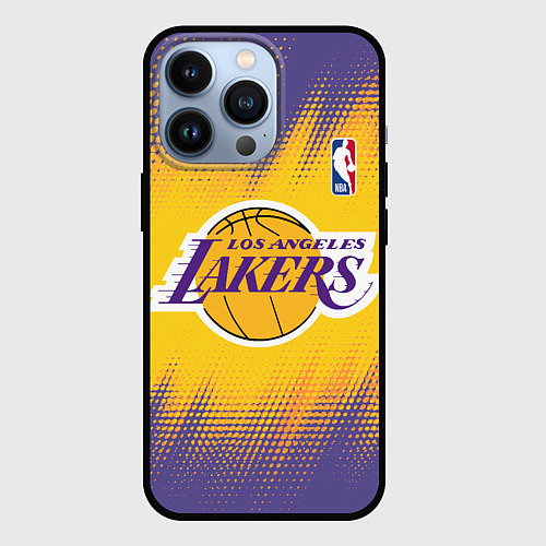 Чехол iPhone 13 Pro Los Angeles Lakers / 3D-Черный – фото 1