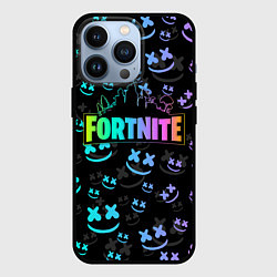 Чехол для iPhone 13 Pro FORTNITE MARSHMELLO, цвет: 3D-черный