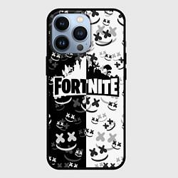 Чехол для iPhone 13 Pro FORTNITE MARSHMELLO, цвет: 3D-черный