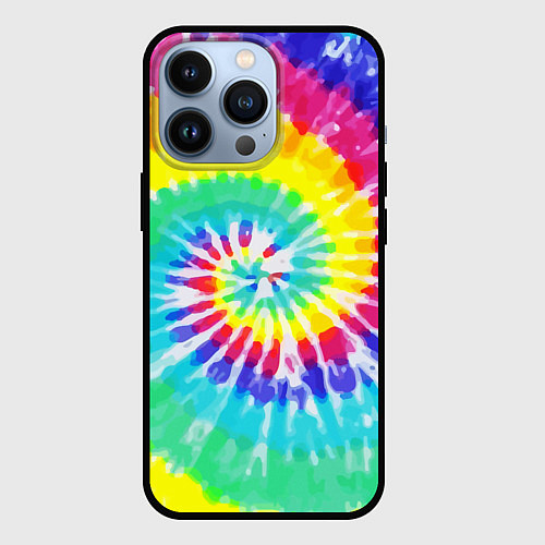 Чехол iPhone 13 Pro TIE-DYE СТЕНА / 3D-Черный – фото 1