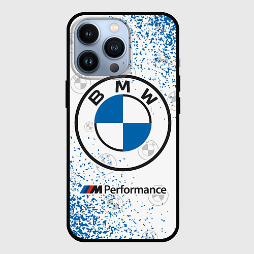 Чехол iPhone 13 Pro BMW БМВ / 3D-Черный – фото 1