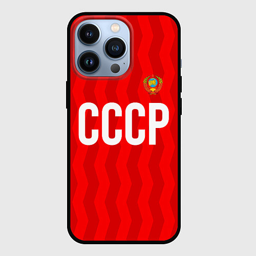 Чехол iPhone 13 Pro Форма сборной СССР / 3D-Черный – фото 1