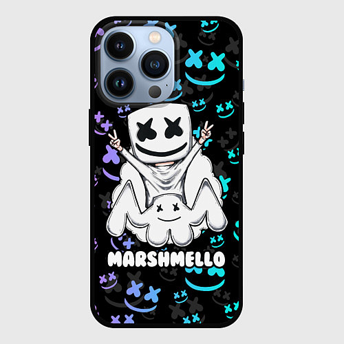 Чехол iPhone 13 Pro MARSHMELLO / 3D-Черный – фото 1