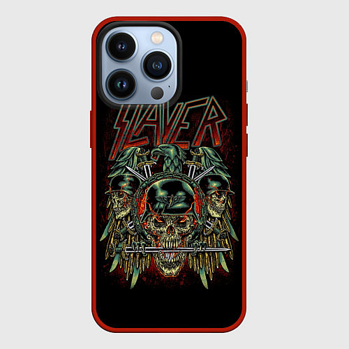 Чехол iPhone 13 Pro Slayer / 3D-Красный – фото 1