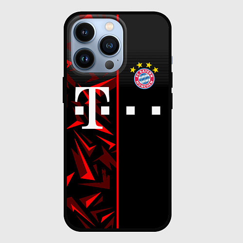 Чехол iPhone 13 Pro FC Bayern Munchen Форма / 3D-Черный – фото 1