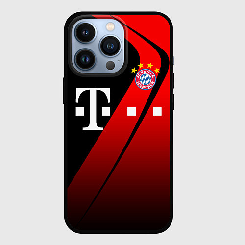 Чехол iPhone 13 Pro FC Bayern Munchen Форма / 3D-Черный – фото 1