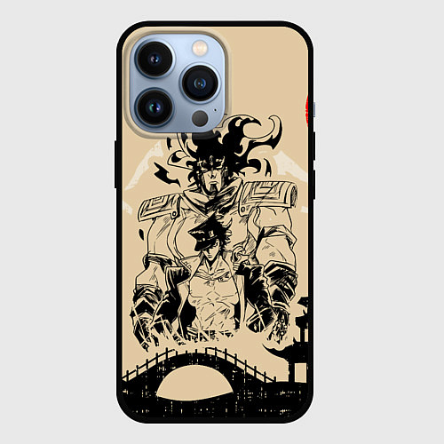 Чехол iPhone 13 Pro JoJo Bizarre Adventure / 3D-Черный – фото 1