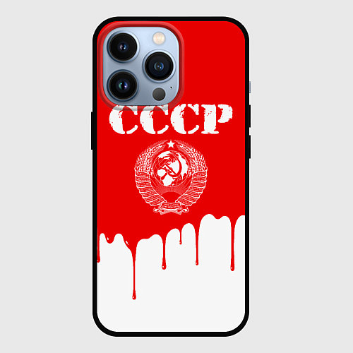Чехол iPhone 13 Pro СССР / 3D-Черный – фото 1