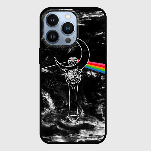 Чехол iPhone 13 Pro Dark Side of the Moon Stick / 3D-Черный – фото 1