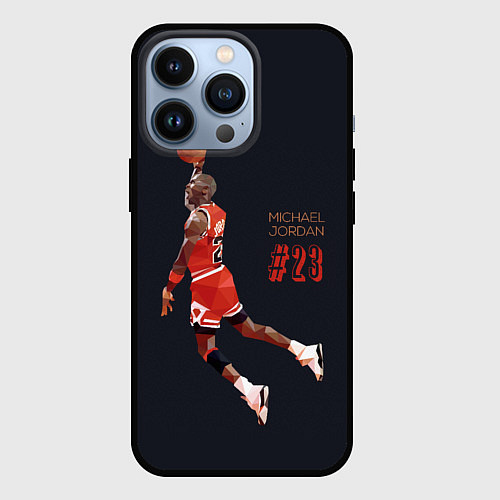 Чехол iPhone 13 Pro MICHAEL JORDAN / 3D-Черный – фото 1