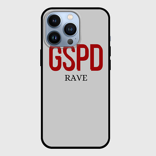 Чехол iPhone 13 Pro GSPD rave / 3D-Черный – фото 1