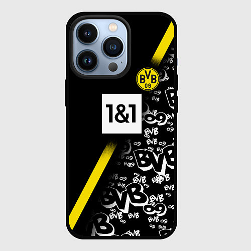 Чехол iPhone 13 Pro Dortmund 20202021 ФОРМА / 3D-Черный – фото 1