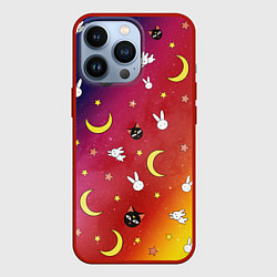 Чехол для iPhone 13 Pro SAILOR MOON, цвет: 3D-красный