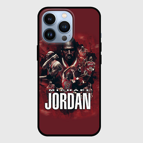 Чехол iPhone 13 Pro MICHAEL JORDAN / 3D-Черный – фото 1