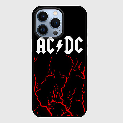 Чехол iPhone 13 Pro AC DС / 3D-Черный – фото 1