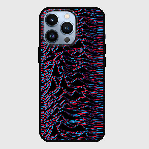 Чехол iPhone 13 Pro Joy Division Glitch / 3D-Черный – фото 1