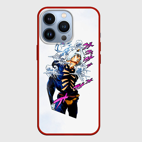 Чехол iPhone 13 Pro JoJo Bizarre Adventure / 3D-Красный – фото 1