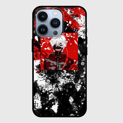 Чехол iPhone 13 Pro Кен канеки / 3D-Черный – фото 1