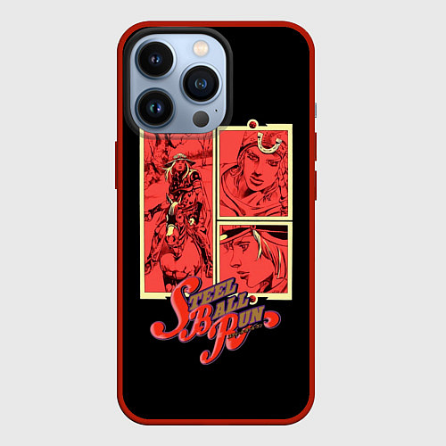 Чехол iPhone 13 Pro JoJo Bizarre Adventure / 3D-Красный – фото 1