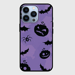 Чехол для iPhone 13 Pro Фиолетовый хэллоуин, цвет: 3D-черный