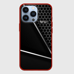 Чехол для iPhone 13 Pro NASA, цвет: 3D-красный