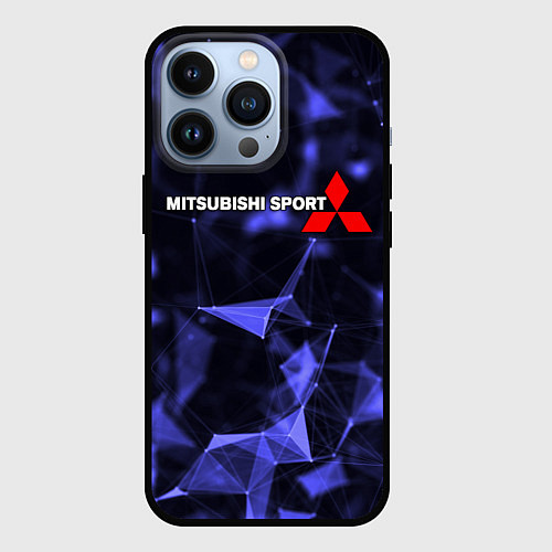 Чехол iPhone 13 Pro MITSUBISHI / 3D-Черный – фото 1