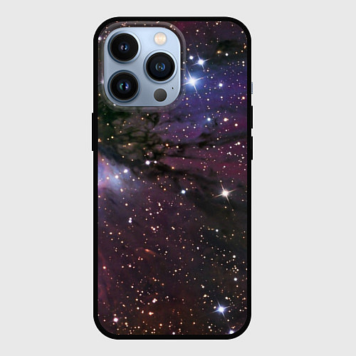 Чехол iPhone 13 Pro Галактика S / 3D-Черный – фото 1