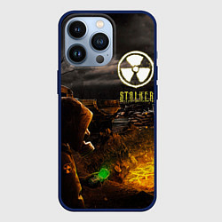 Чехол для iPhone 13 Pro Stalker 2, цвет: 3D-тёмно-синий